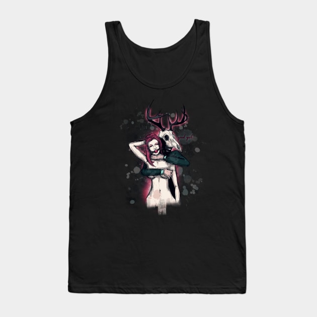 Deer Daddy Series 3: Good Girl Fine Art Print Tank Top by LVBart